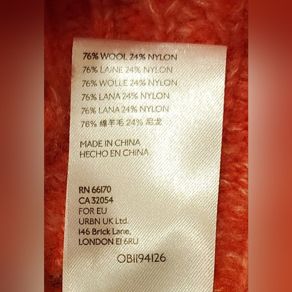 Anthropologie Women's V-Neck Honore Pullover Sweater, Wool, Raspberry, S… - Picture 7 of 13